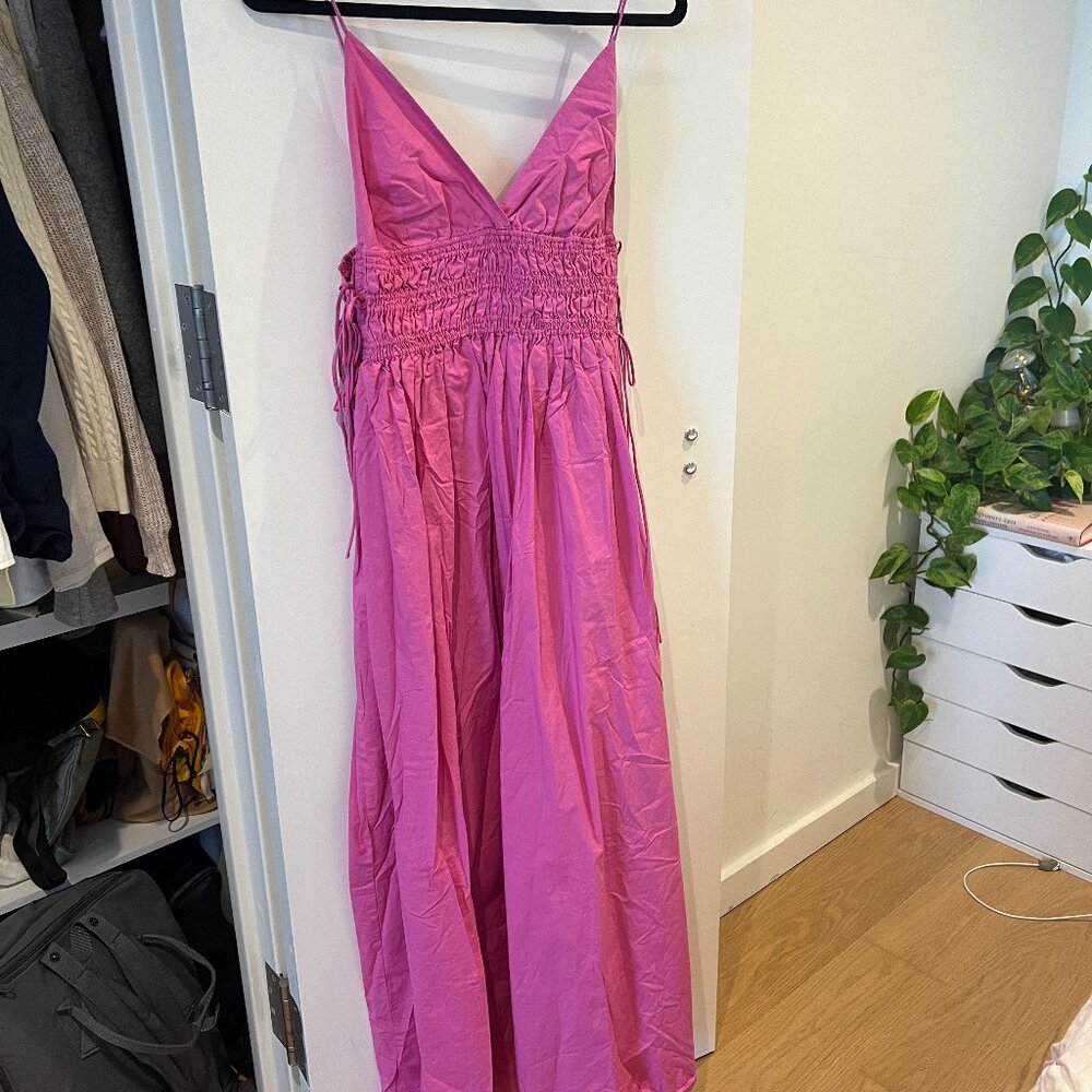 Pink maxi dress